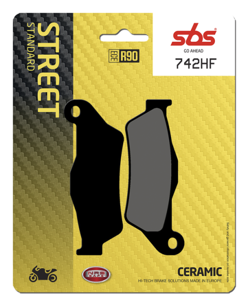 Hf Street Ceramic Organic Brake Pads, 2, nordicamoto.ro