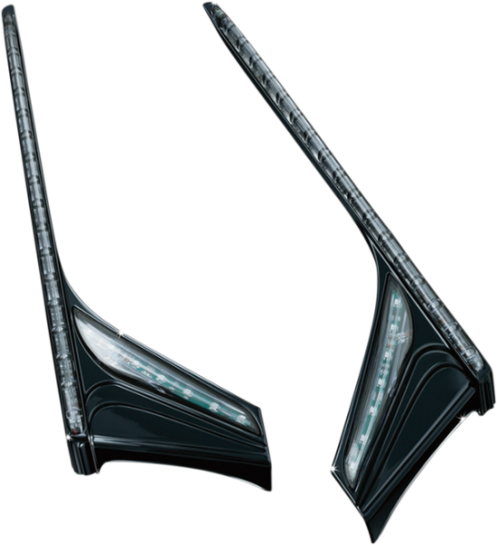 Led Vertical Rear Run-brake Light Strip Gloss Black, 1, nordicamoto.ro