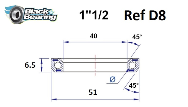 Headset Bearing, 1, nordicamoto.ro