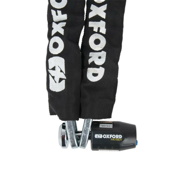 Oxford Patriot 12 mm-es, 2,0 m hosszú lopásgátló lánc, 1, nordicamoto.ro