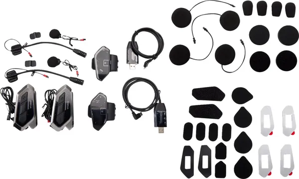 Căști 50R Low Profile Mesh Intercom™ Black/Silver, 1, nordicamoto.ro