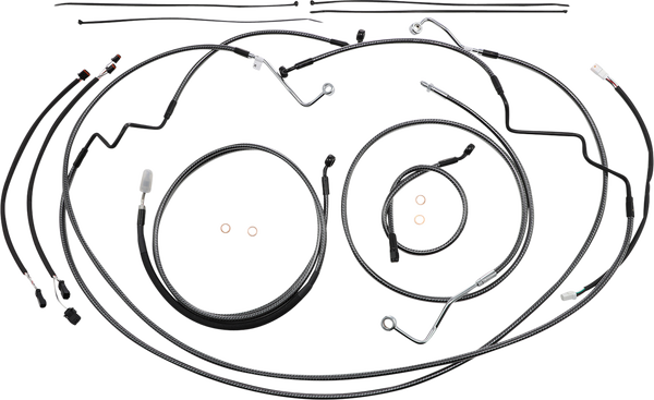 Karbonfibr Designer Handlebar Installation Kit Silver, 1, nordicamoto.ro