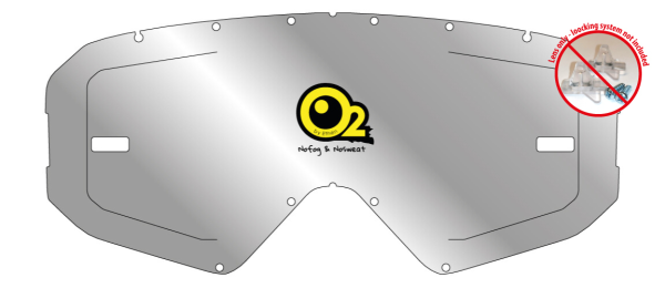 Sistem AirScreen pentru ochelarii AirScreen O2 KIT Silver Mirror, 2, nordicamoto.ro