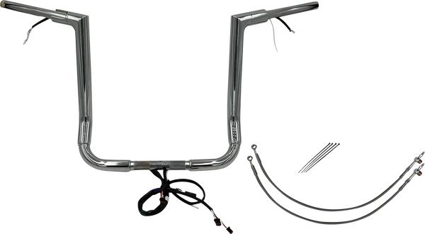 Plug & Play Ez Install 1-1/2(r) Flat Top Handlebar Kit Silver, 1, nordicamoto.ro