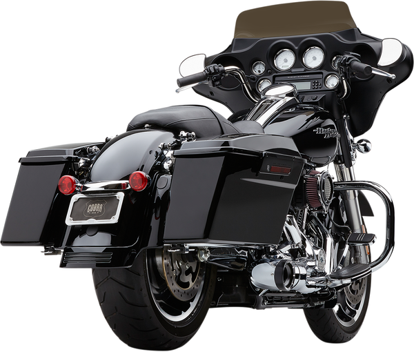 Turn Out 2-into-1 Exhaust System Chrome, 3, nordicamoto.ro
