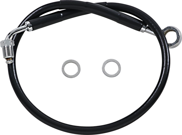 Stainless Steel Brake Line Kit Black, Vinyl Coated, 1, nordicamoto.ro