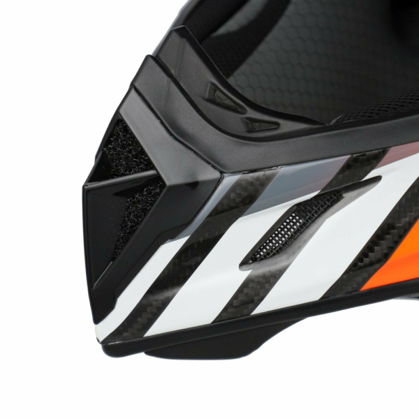 Acerbis Steel Carbon 22.06 sisak, fekete/narancssárga, 5, nordicamoto.ro