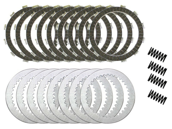 Tengelykapcsoló tárcsák, távtartók és rugó (készlet) KTM EXC 400/450/530 09–11, EXCR 450 08–10, EXCR 530 08 Psyhic, 1, nordicamoto.ro