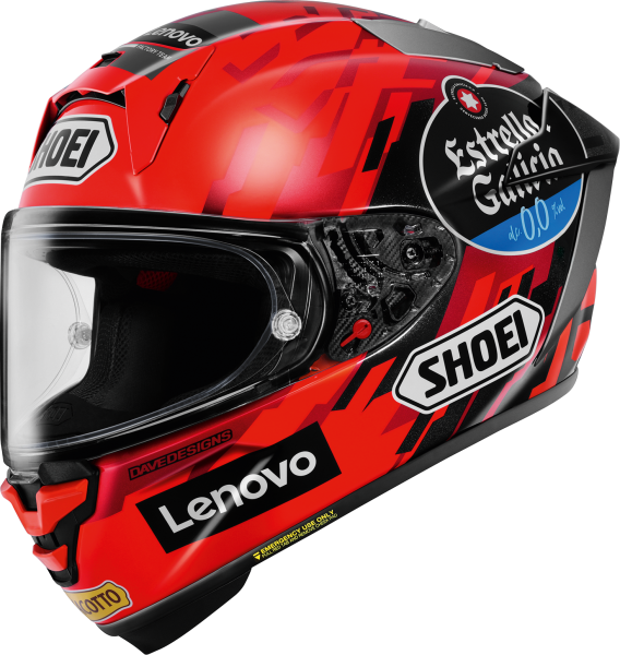 SHOEI X-SPR PRO Marquez9 TC-1 teljes arcú sisak, piros, M, 1, nordicamoto.ro