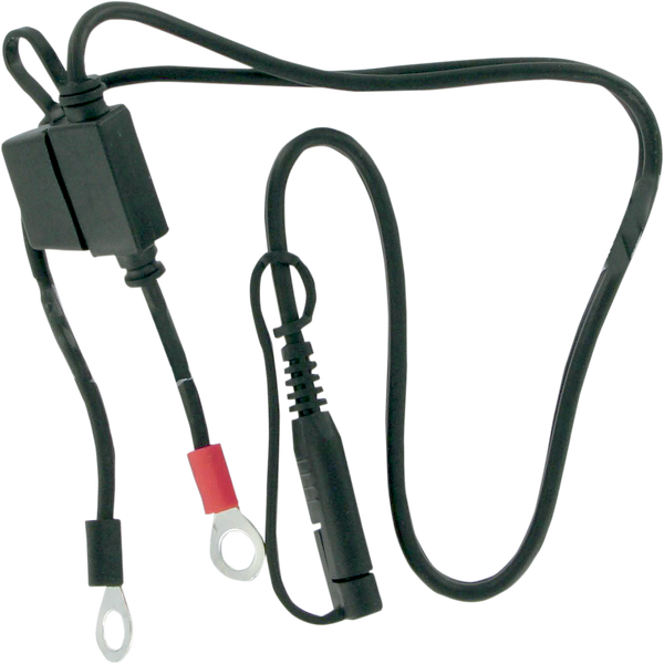 Ring Terminal Harness Black Quick Disconnect 12v 0.75a 0.6m 2-pin Black Black, 1, nordicamoto.ro