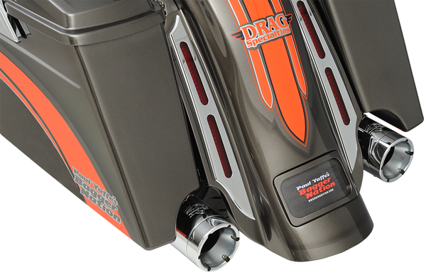 Monster Round Slip-on Muffler Chrome, 2, nordicamoto.ro
