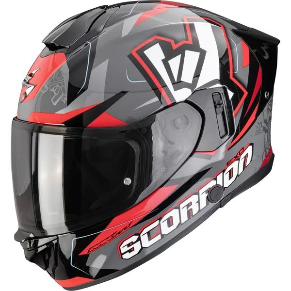 SCORPION EXO-530 AIR ROK XL teljes arcú sisak, szürke/fekete/piros, 1, nordicamoto.ro