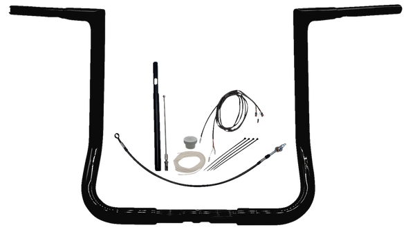 1-1/4(r) Ez Install Flat Top Handlebar Kit Black, 1, nordicamoto.ro