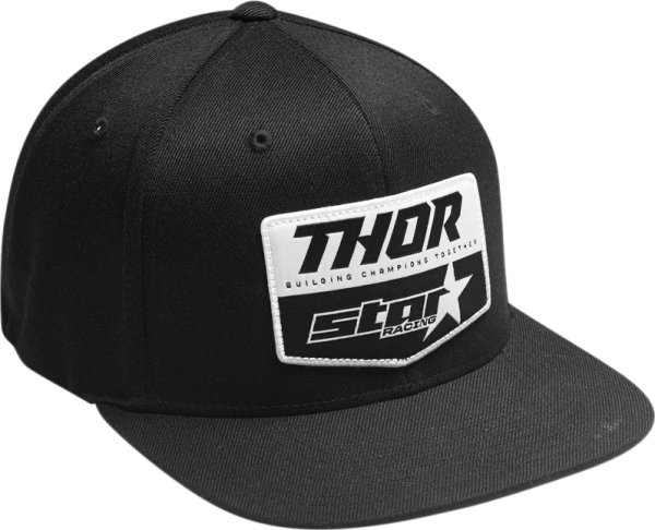 Hat Star Racing Chvrn Bk Black  One Size Fits Most, 1, nordicamoto.ro