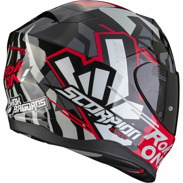 SCORPION EXO 520 EVO AIR ROK BAGOROS teljes arcú sisak – Fekete/Piros, S-es méret, 3, nordicamoto.ro