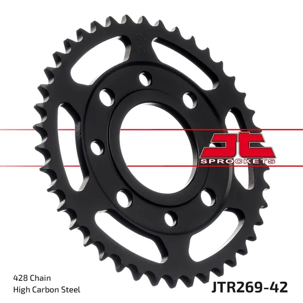 JT SPROCKETS Fekete hátsó lánckerék, 1, nordicamoto.ro