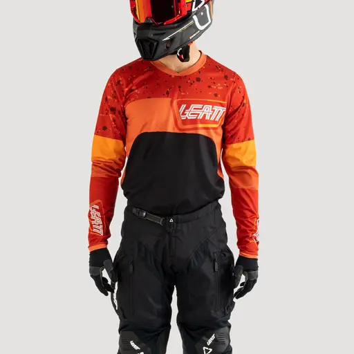 Leatt 4.5 póló, narancssárga/fekete, 6, nordicamoto.ro