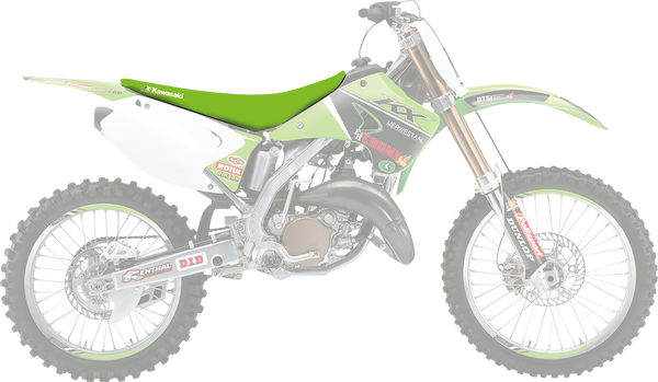Replica Team Seat Cover Green, 2, nordicamoto.ro