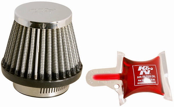 Clamp-on Air Filter Chrome, 1, nordicamoto.ro