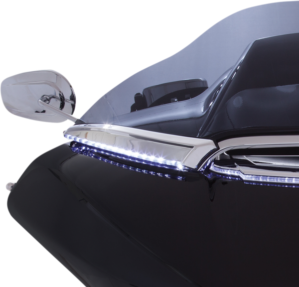 Horizon Led Lighted Windshield Trim Chrome, 1, nordicamoto.ro