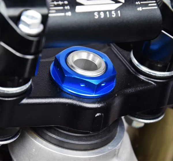 Steering Nut Blue, 2, nordicamoto.ro
