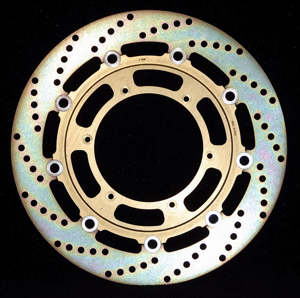 Round Pro-lite Brake Rotor Gold, Silver, Stainless Steel, 1, nordicamoto.ro