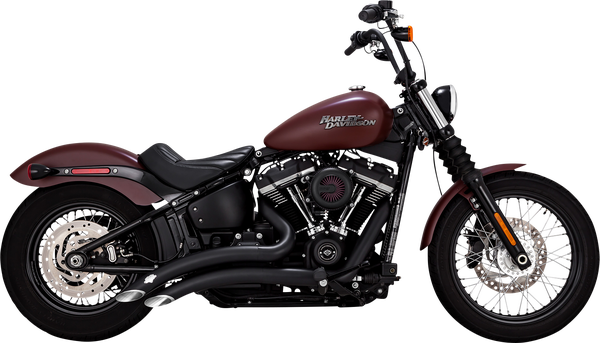 Big Radius Exhaust System Black, Mild Steel, 2, nordicamoto.ro