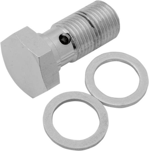 Universal Chrome Steel Banjo Bolt Silver, Chrome, 1, nordicamoto.ro