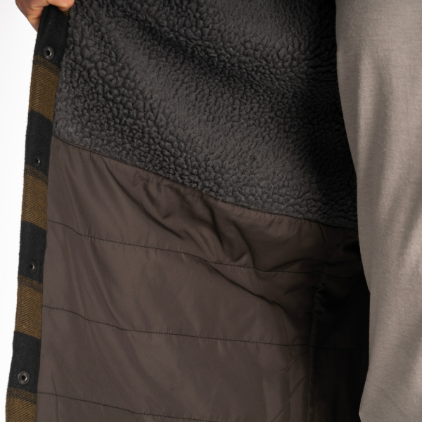 Targhee Fleece Lined Flannel Hoodie Black - Monument (Non-Current), 9, nordicamoto.ro