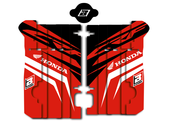 Rad Louver Decals Black, Red, White, 1, nordicamoto.ro
