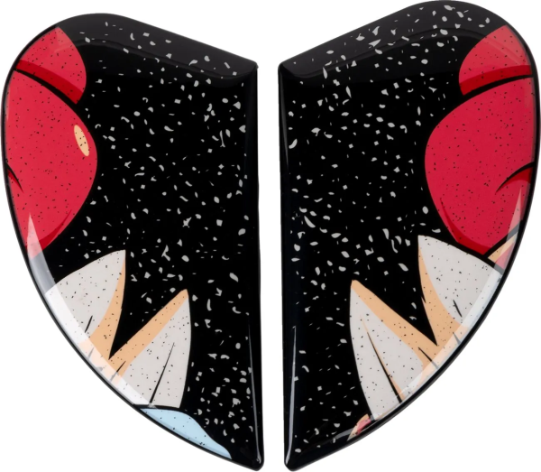 Airform Helmet Side Plates Black, Red  ONE SIZE, 1, nordicamoto.ro