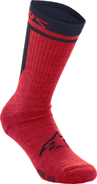 Sosete Alpinestars Merino 24 fekete/piros, L méret, 1, nordicamoto.ro