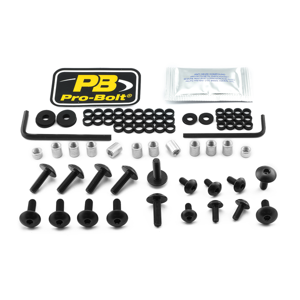Fairing Bolt Kit For Suzuki Black, 1, nordicamoto.ro