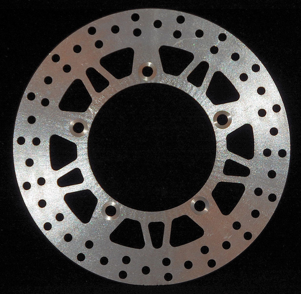 Round D-series Scooter Brake Rotor Silver, Stainless Steel, Zinc, 1, nordicamoto.ro
