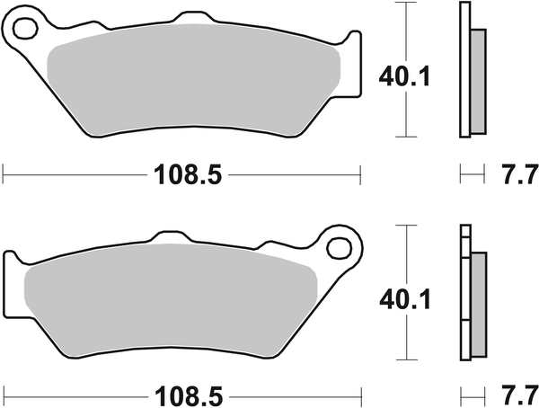 Hf Street Ceramic Organic Brake Pads, 2, nordicamoto.ro
