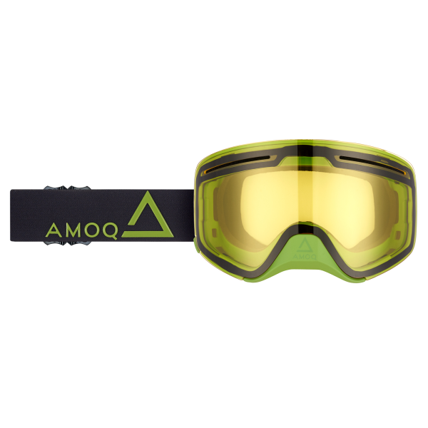 AMOQ Vision Vent+ Magnetic Goggles Black-Military Green - Yellow, 1, nordicamoto.ro