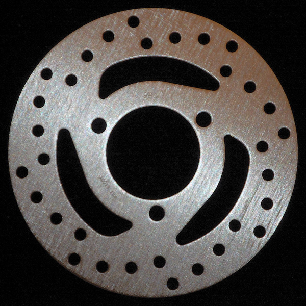 Round D-series Scooter Brake Rotor Silver, Stainless Steel, Zinc, 1, nordicamoto.ro