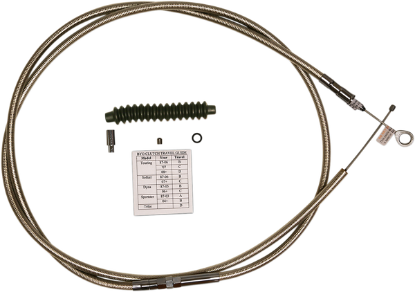 Byo Build Your Own Clutch Cable Kit Clear, 1, nordicamoto.ro