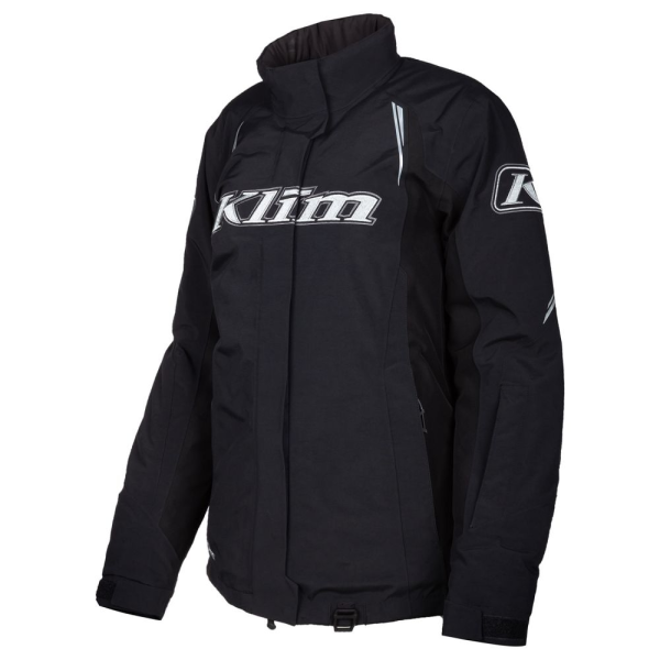 Klim Strata Insulated női motoros kabát, fekete – metál ezüst, 16, nordicamoto.ro