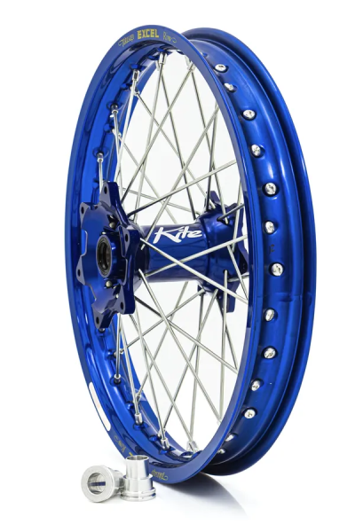 Elite Mx-en felni, ezüst küllők, kék kerékagy, 1, nordicamoto.ro