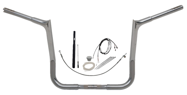 1-1/4(r) Ez Install Pointed Top Handlebar Kit Silver, 4, nordicamoto.ro