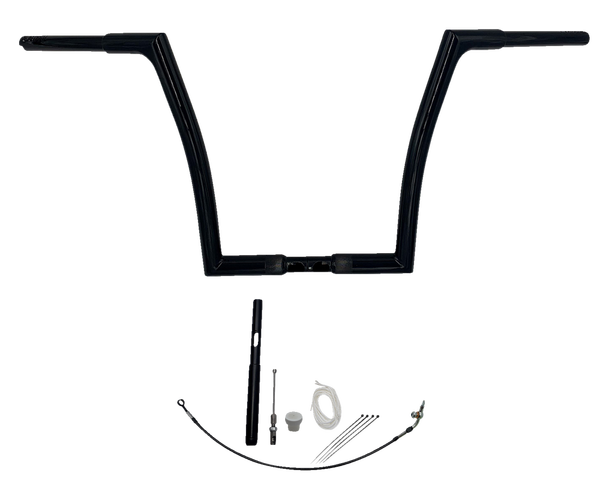 1-1/4(r) Ez Install Flat Top Handlebar Kit Black, 2, nordicamoto.ro