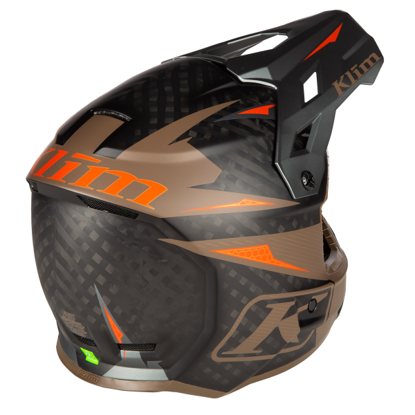 Casca Klim F3 Carbon Pro Off-Road ECE STRIKER REDROCK, 16, nordicamoto.ro