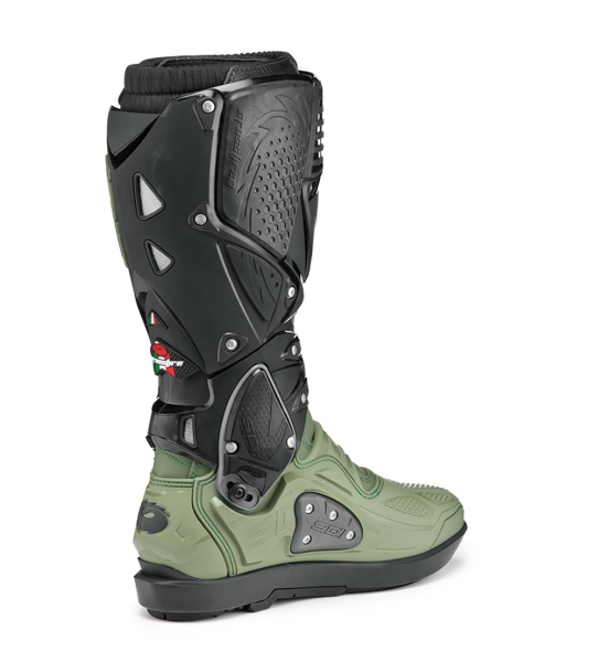 Sidi Crossfire 3 SRS Army/Black csizma, 44-es méret, 2, nordicamoto.ro