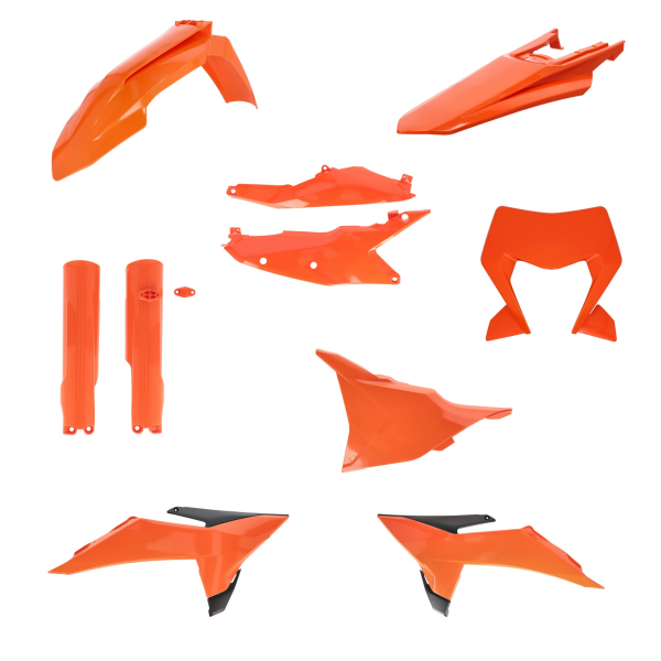 Acerbis teljes műanyag készlet a KTM EXC 150–300/EXC-F 250–500 '26-os modellhez – fekete, 2, nordicamoto.ro