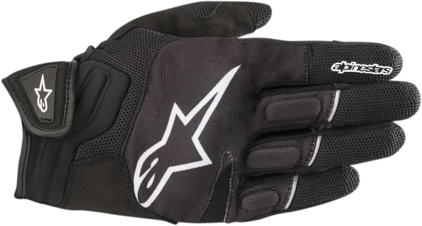 Alpinestars Atom textil kesztyű, fekete/fehér, M-es méret, 1, nordicamoto.ro