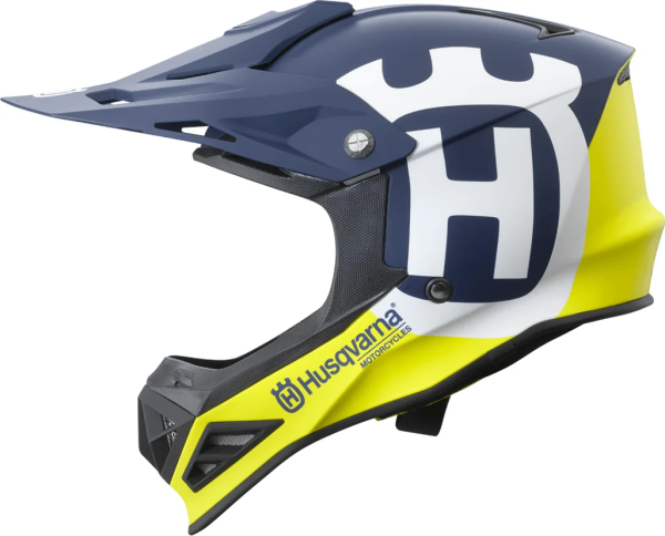 Husqvarna Railed kék/sárga gyermek sisak, L/52-es méret, 9, nordicamoto.ro