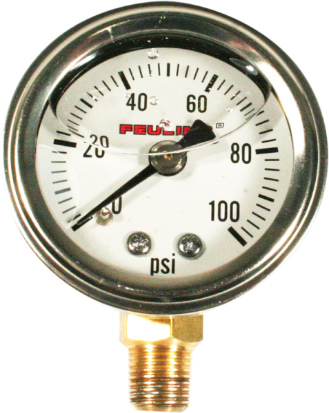 Oil Pressure Gauge White, 1, nordicamoto.ro