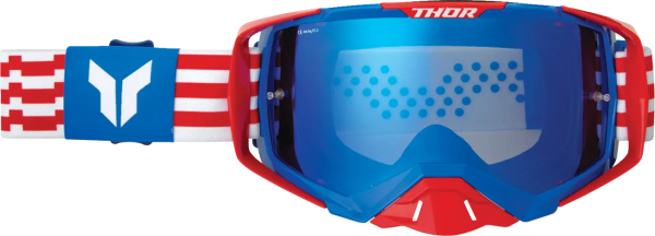 THOR Activate Patriot fehér/piros/kék szemüveg, EGY MÉRET, 1, nordicamoto.ro