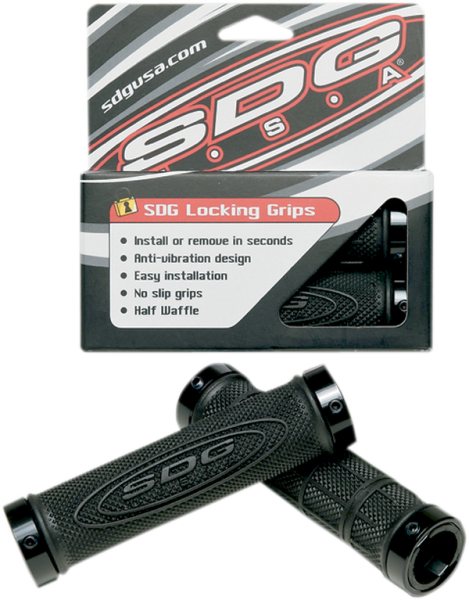 Locking Atv Grips Black, 2, nordicamoto.ro